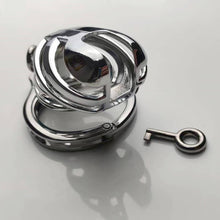 Load image into Gallery viewer, Handcuff Adjustable Metal Male Chastity Cage
