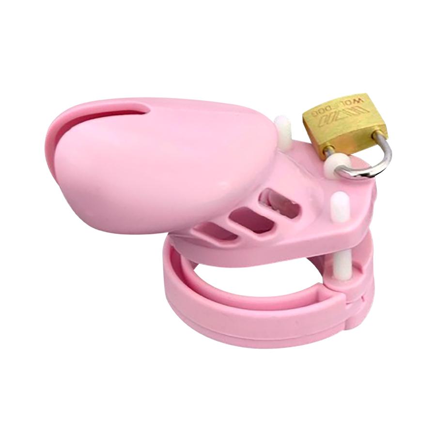 Silicone Sissy Male Chastity Device 2.76 inches and 3.74 inches long