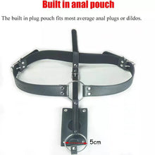 Load image into Gallery viewer, Leather Male Chastity Belt Adjustable BDSM
