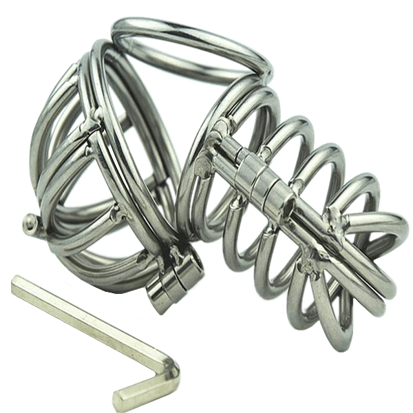Metal Chastity Cock Cage 2.56 inches long