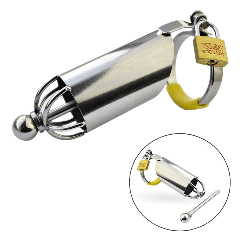 Metal Chastity Cock Cage 4 inches long