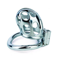 Load image into Gallery viewer, New Stainless Steel Chastity Cage With Uneven Ring
