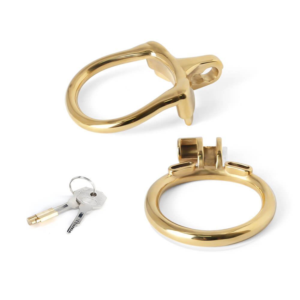 Gold Stainless Steel MAMBA Chastity Cage – chastity-devices