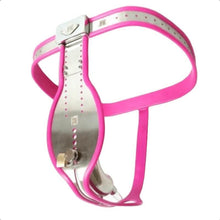 Load image into Gallery viewer, Pink Chastity Belt 23 to 43 inch For Men
