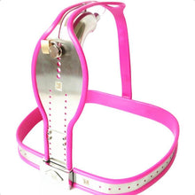 Load image into Gallery viewer, Pink Chastity Belt 23 to 43 inch For Men
