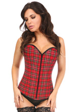 Load image into Gallery viewer, Plaid Overbust Corset
