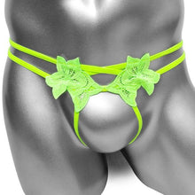 Load image into Gallery viewer, Open Crotch Flower Thong
