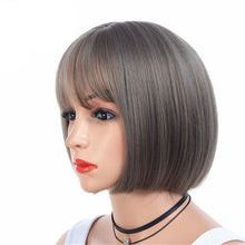 Load image into Gallery viewer, 10 Inches Short Bob Wig with Bangs
