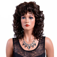 Load image into Gallery viewer, 16 Inches Medium Curly Wig with Bangs
