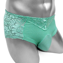 Load image into Gallery viewer, Floral Lace Panties With Penis Pouch
