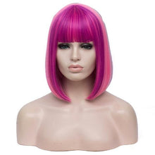 Load image into Gallery viewer, 14 Inches Bicolor Straight Short Wig
