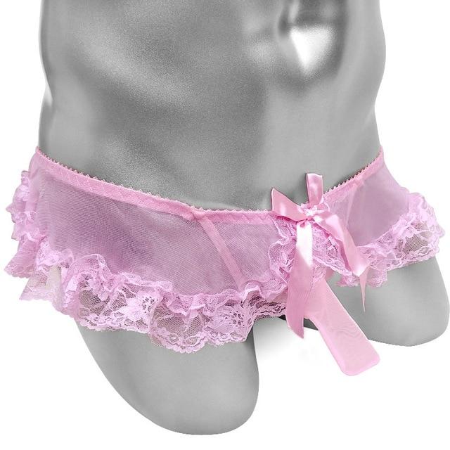 Ruffled Pouch Panties With Penis Sheath