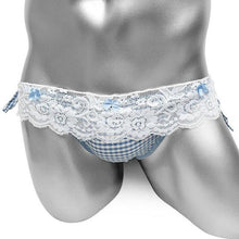 Load image into Gallery viewer, Plaid Bowknots Sissy Panties
