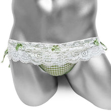 Load image into Gallery viewer, Plaid Bowknots Sissy Panties
