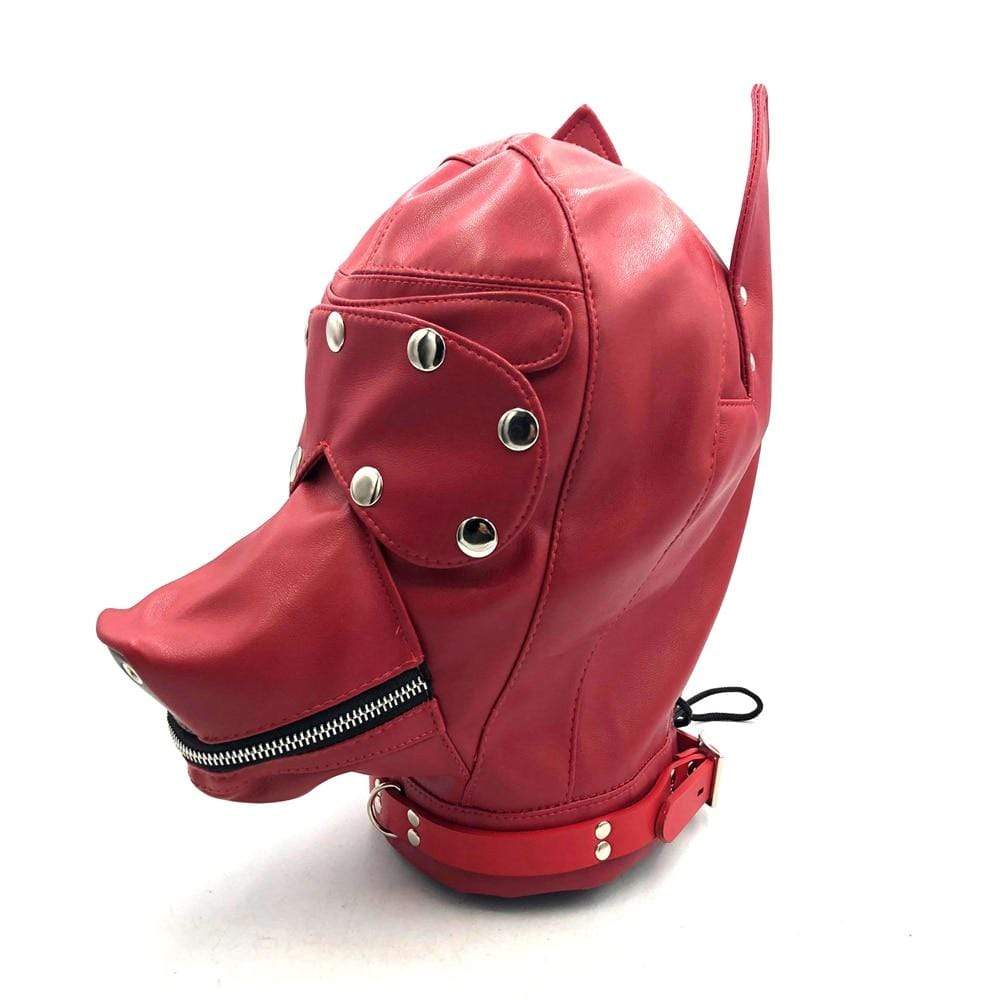 Sensory Deprivation Leather Puppy Hood