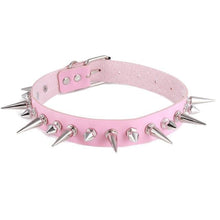 Load image into Gallery viewer, Spiked Vegan Leather Submissive Collar
