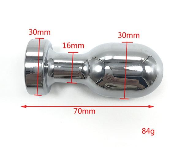 Stainless Steel Metal Vaginal Hollow Anal Butt Plug Dilation Masturbat CHASTITY CAGE CO Stainless Steel Metal Vaginal Hollow Anal Butt Plug Dilation Masturbat CHASTITY CAGE CO