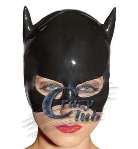 Pussy Play Rubber Cat Mask Helmet