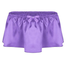 Load image into Gallery viewer, Men&#39;s Sissy Lingerie Sexy Shiny Briefs Skirted
