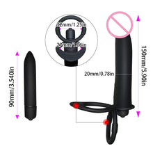 Load image into Gallery viewer, 10 Speed Double Penetration Strap On Dildo
