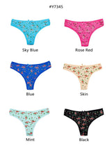 Load image into Gallery viewer, 6 Pcs Floral G-string Thong Set
