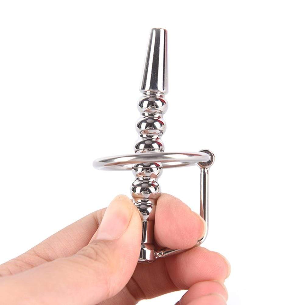 Hollow Urethral Dilator Penis Plug With Cock Ring