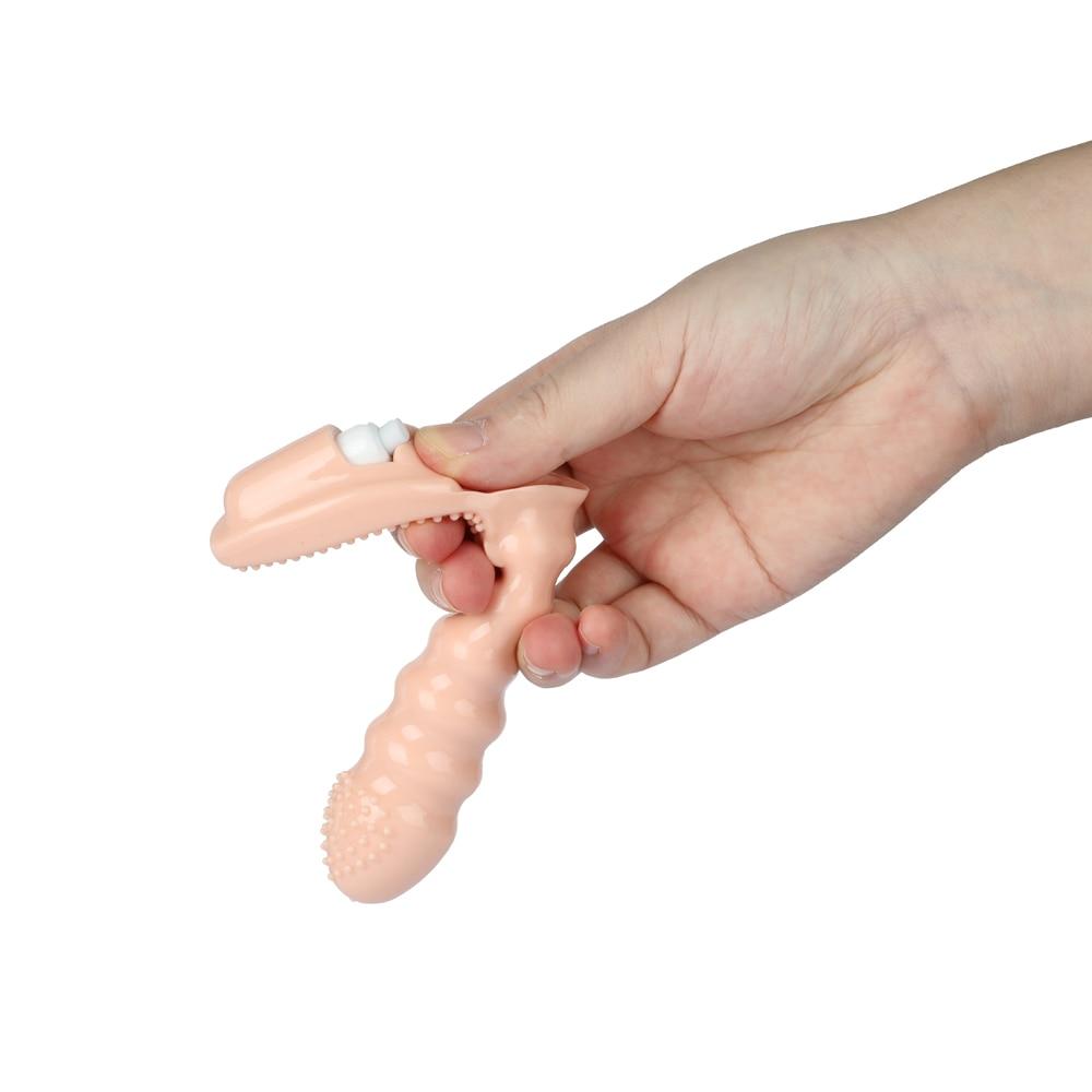 Finger Vibrating Anal Massager Glove  CHASTITY CAGE CO