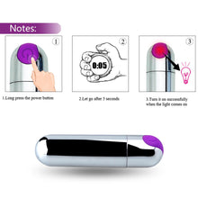 Load image into Gallery viewer, USB Rechargeable Mini Bullet 10 Speed Waterproof Sissy Clit Stimulator
