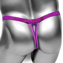 Load image into Gallery viewer, Sissy Mesh Thong Panties With Flower
