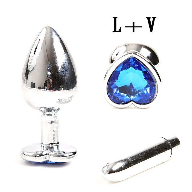 jeweled vibrating butt plug Vibrating Butt Plugs 3PCS Anal Trainer- Anesidora
