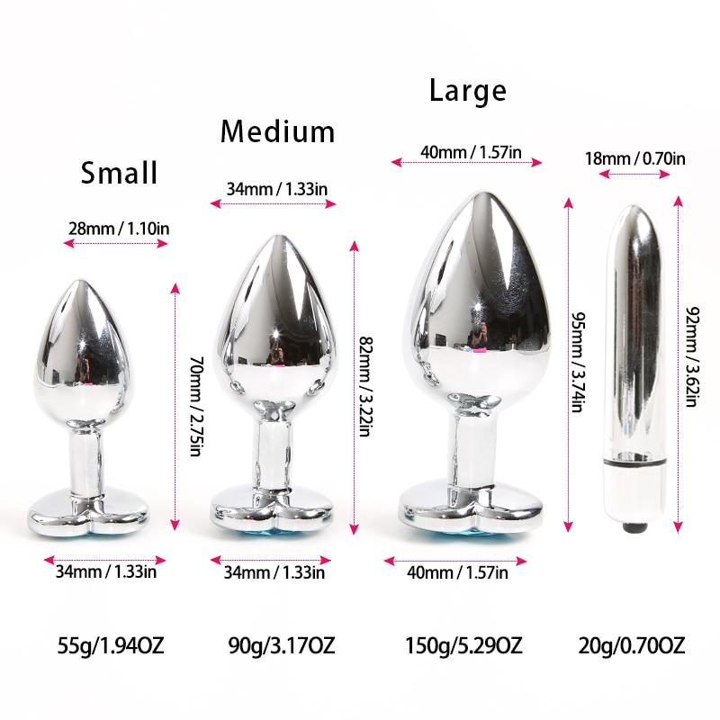 Jeweled Butt Plug & Vibrator Set CHASTITY CAGE CO Jeweled Butt Plug & Vibrator Set CHASTITY CAGE CO