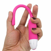 Load image into Gallery viewer, 7-Speed Black Vibrating Silicone Penis Plug
