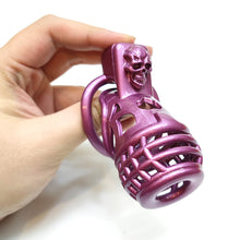 Load image into Gallery viewer, Purple Grenade Chastity Cage
