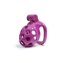 Load image into Gallery viewer, Purple Hole Cobra Chastity Cage Kit 1.77 To 4.13 Inches Long
