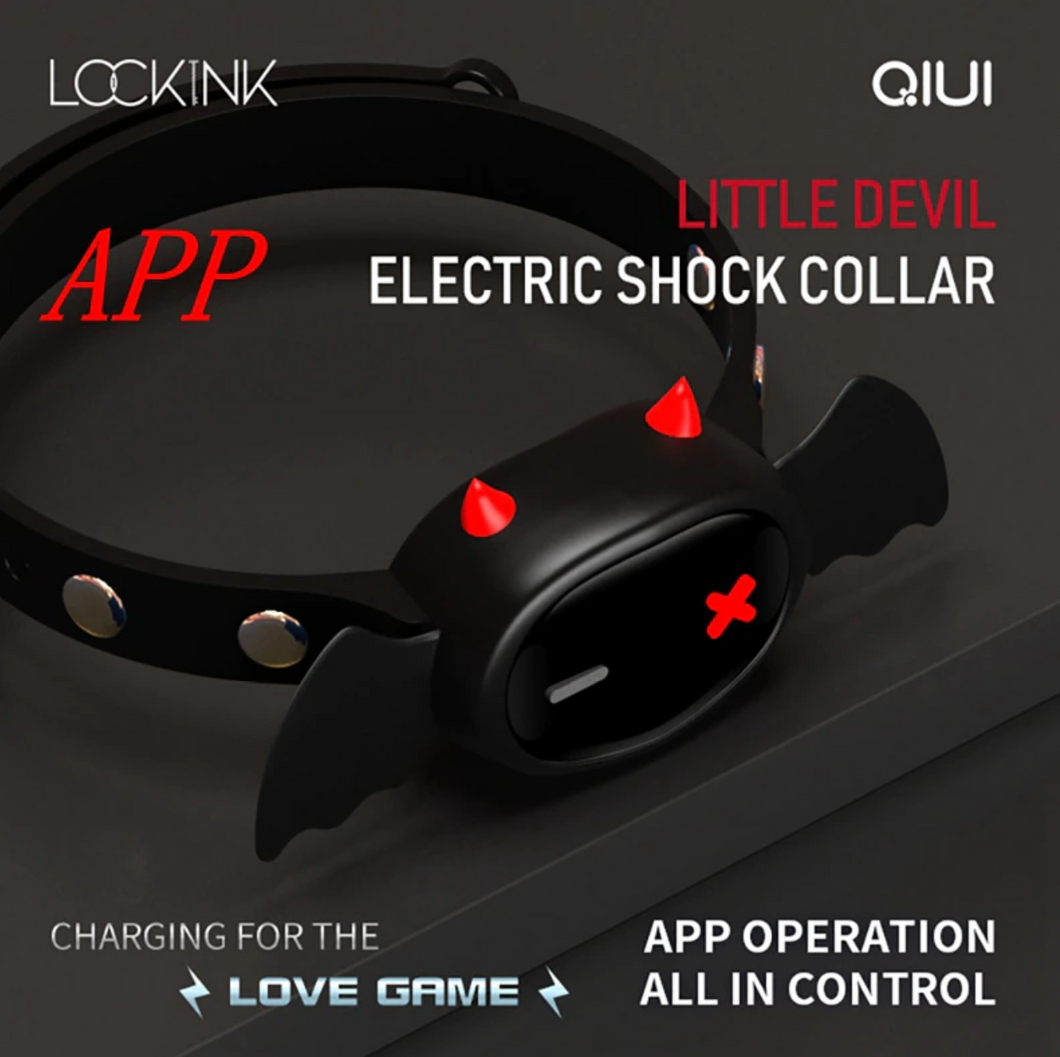 Qiui APP Remote Control Electric Shock Devil Collar Adjustable