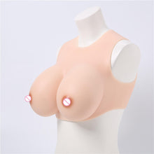 Load image into Gallery viewer, Short Round Neck Half Body Solid Breast Forms
