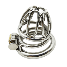 Load image into Gallery viewer, Small Stainless Steel Male Chastity Device
