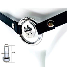 Load image into Gallery viewer, Stainless Steel Ultra Flat Chastity Device With Belt
