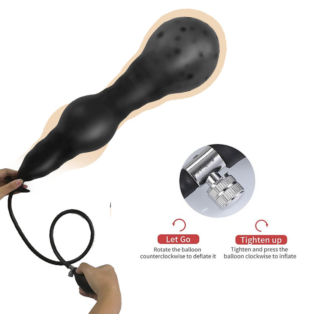 Super Huge Anal Plug Inflatable Big Butt Plug CHASTITY CAGE CO Super Huge Anal Plug Inflatable Big Butt Plug CHASTITY CAGE CO