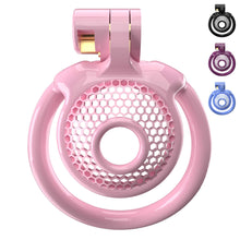Load image into Gallery viewer, Super Small CX-3 Sissy Chastity Cage With 5 Arc Rings
