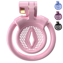 Load image into Gallery viewer, Super Small XX-2 Sissy Chastity Cage With 5 Arc Rings
