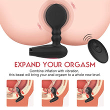 Load image into Gallery viewer, Wireless Remote Control Vibrator Inflatable Anal Plug

